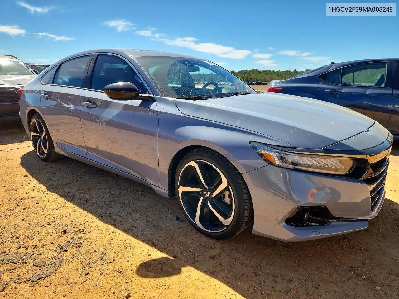 2021 HONDA ACCORD VIN 1HGCV2F39MA003248 — фото 4