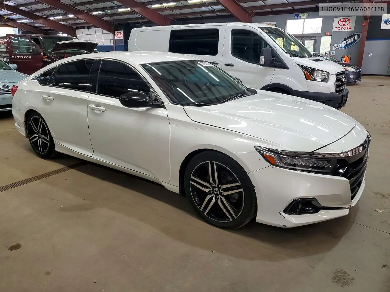 2021 HONDA ACCORD VIN 1HGCV1F46MA054158 — фото 4