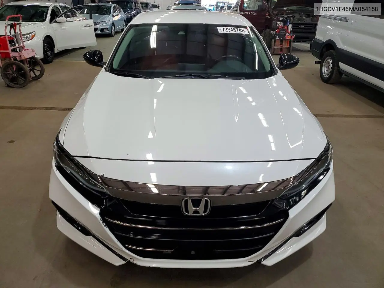2021 HONDA ACCORD VIN 1HGCV1F46MA054158 — фото 5
