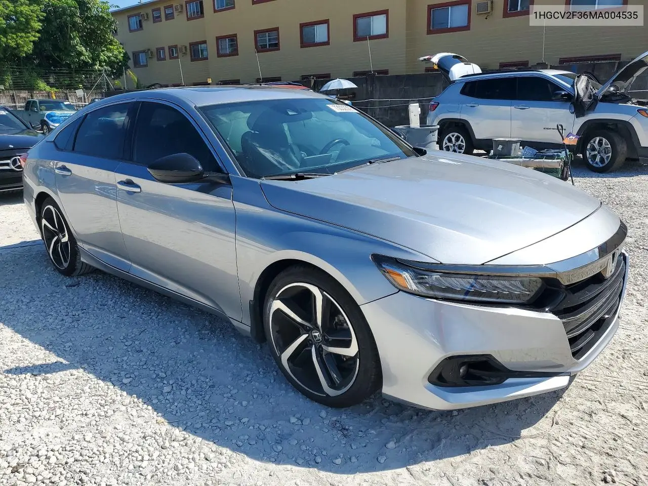 2021 HONDA ACCORD VIN 1HGCV2F36MA004535 — фото 4