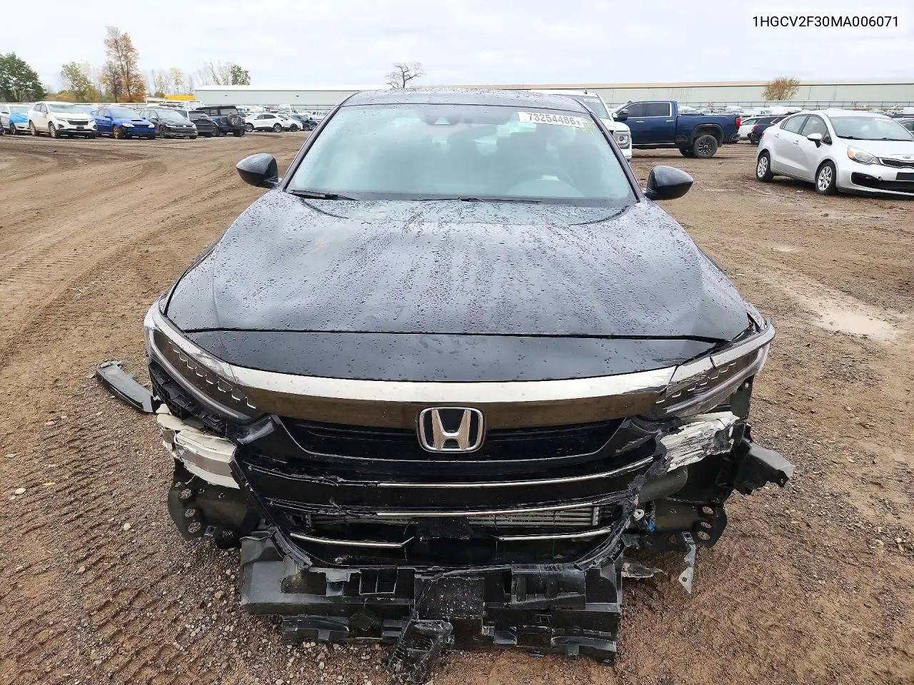 2021 HONDA ACCORD VIN 1HGCV2F30MA006071 — фото 5