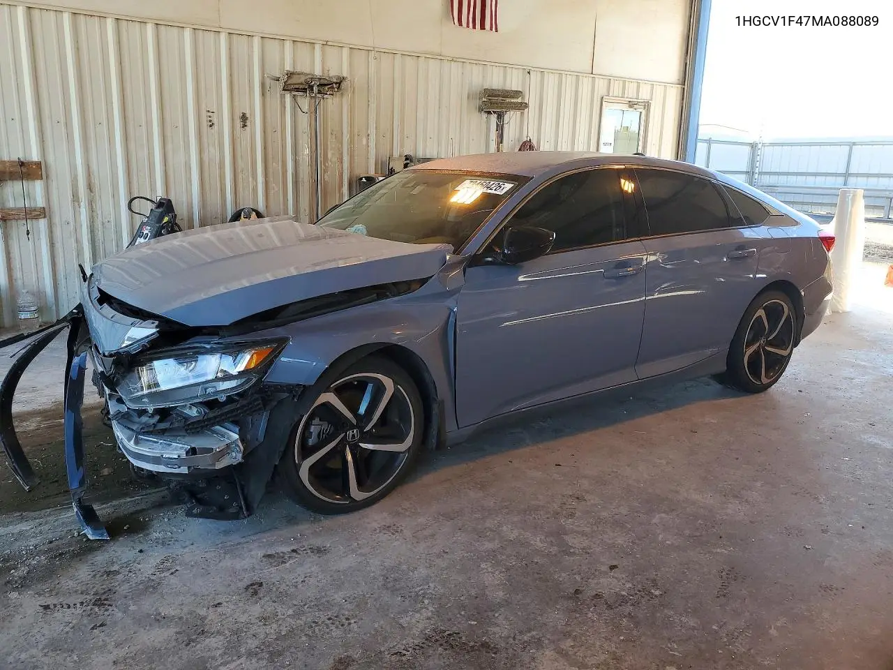 HONDA ACCORD 2021, VIN 1HGCV1F47MA088089