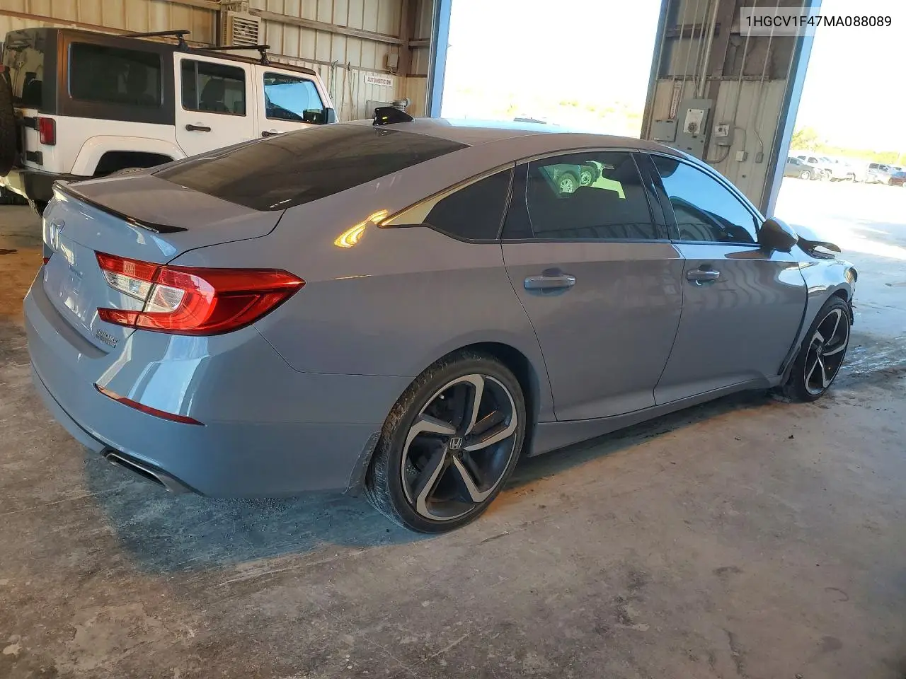 2021 HONDA ACCORD VIN 1HGCV1F47MA088089 — фото 3