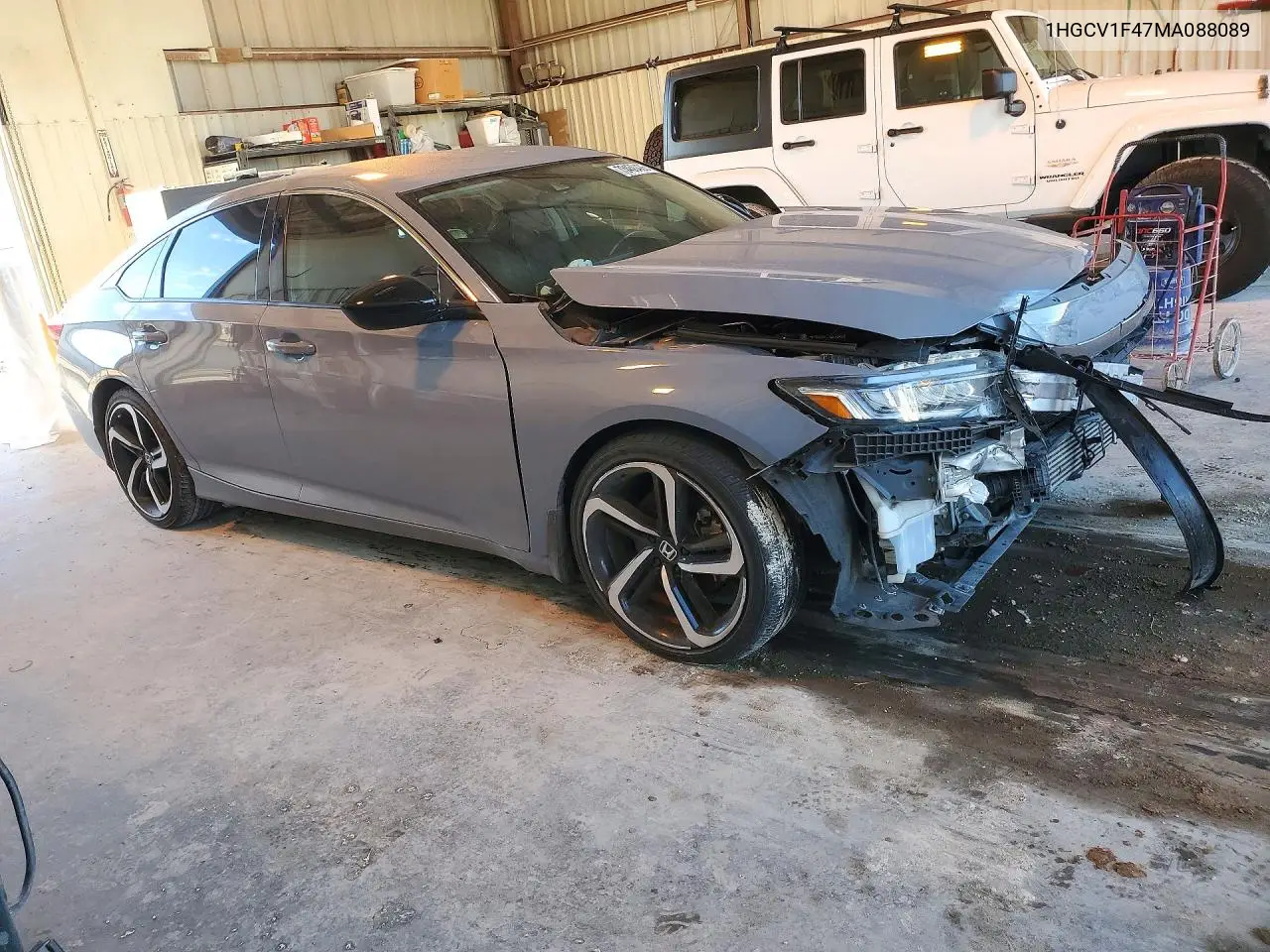 2021 HONDA ACCORD VIN 1HGCV1F47MA088089 — фото 4