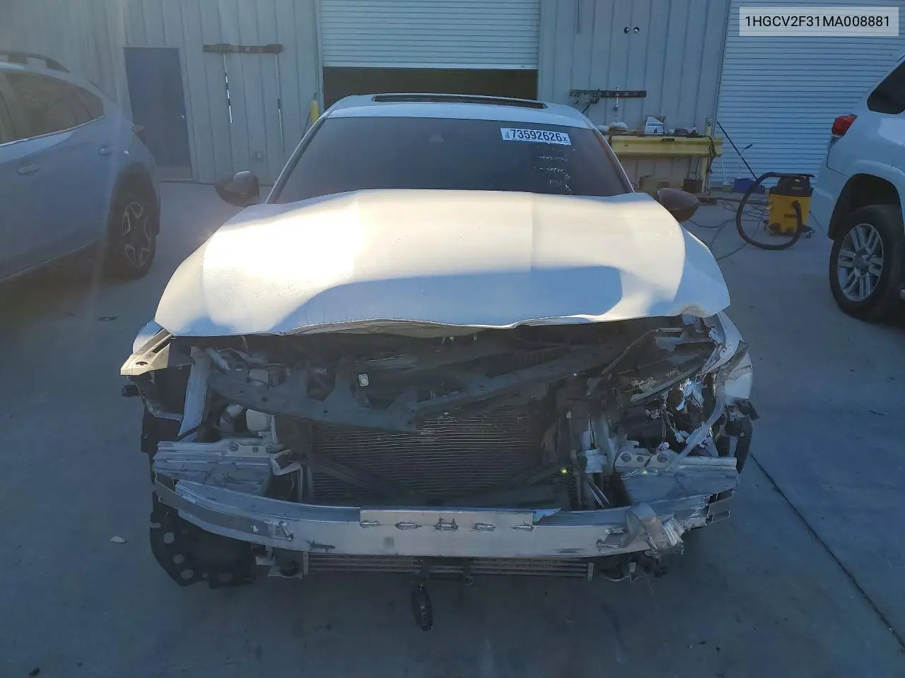 2021 HONDA ACCORD VIN 1HGCV2F31MA008881 — фото 5