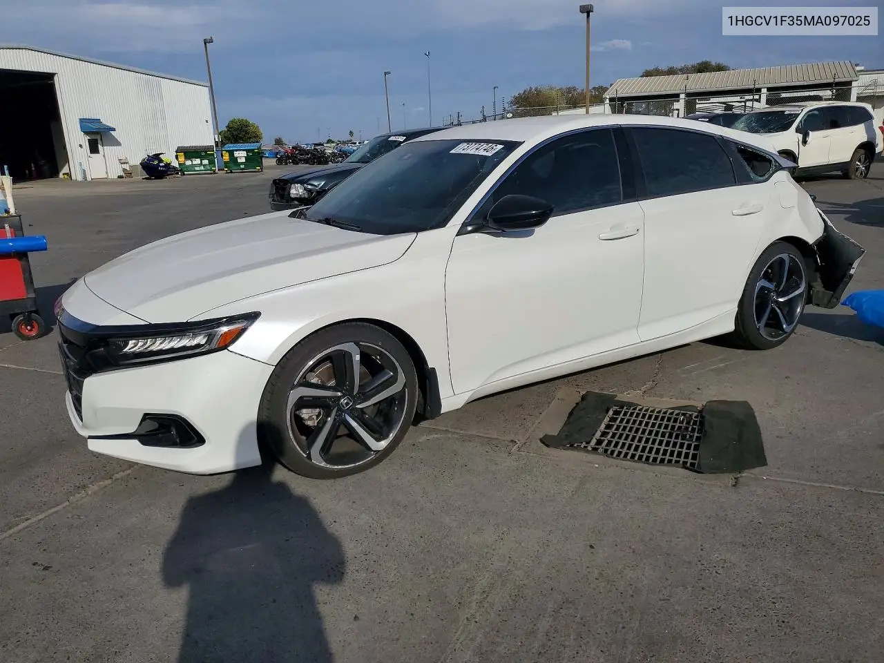 HONDA ACCORD 2021, VIN 1HGCV1F35MA097025