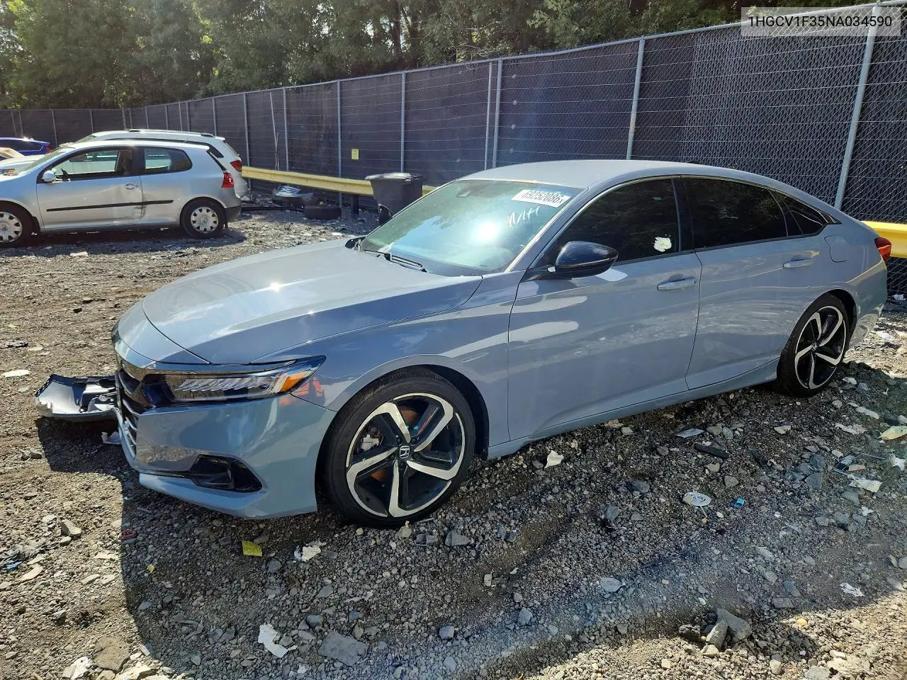 HONDA ACCORD 2022, VIN 1HGCV1F35NA034590