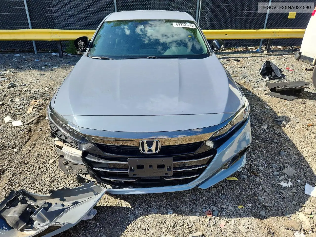 2022 HONDA ACCORD VIN 1HGCV1F35NA034590 — фото 5