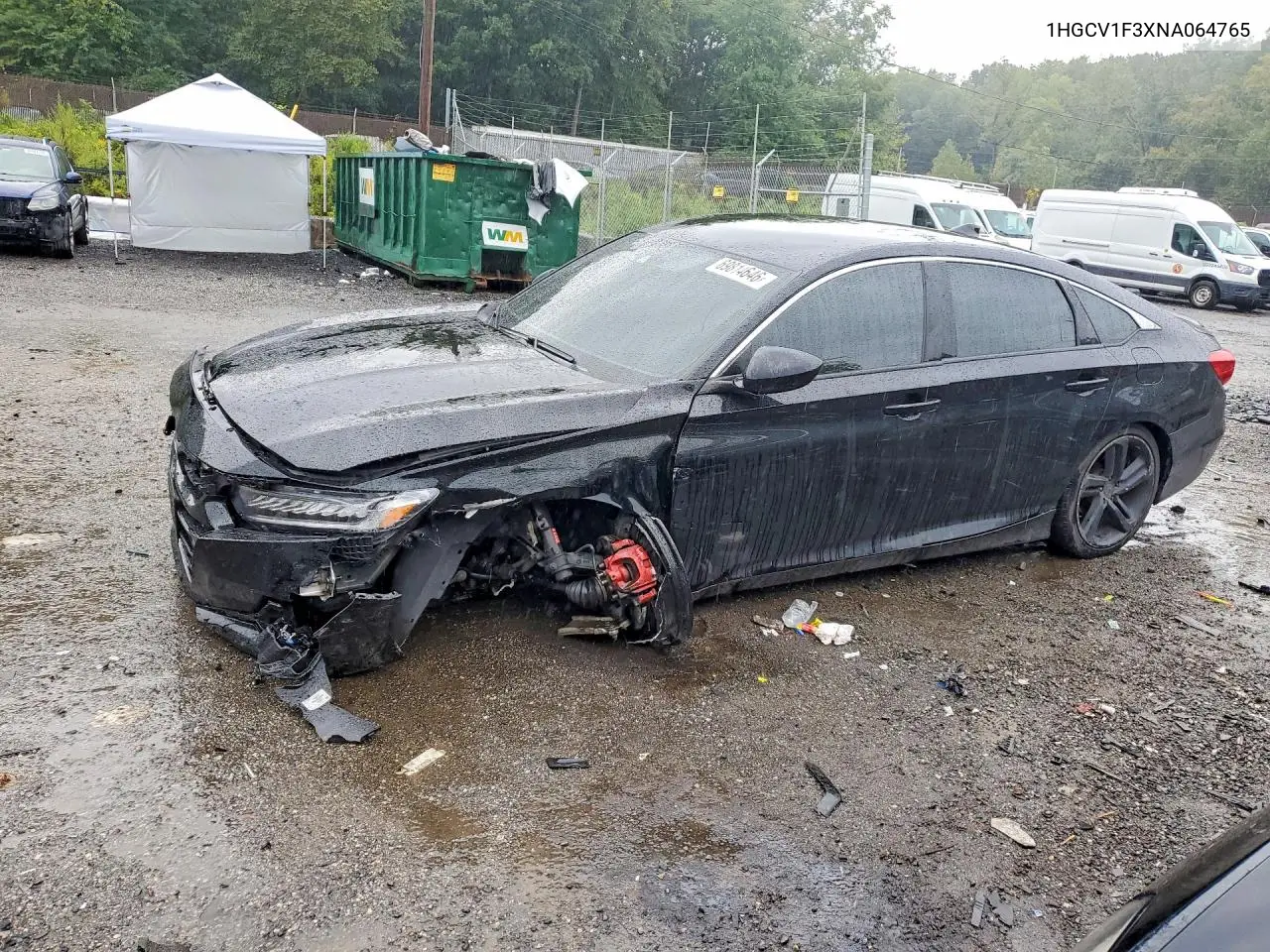 HONDA ACCORD 2022, VIN 1HGCV1F3XNA064765