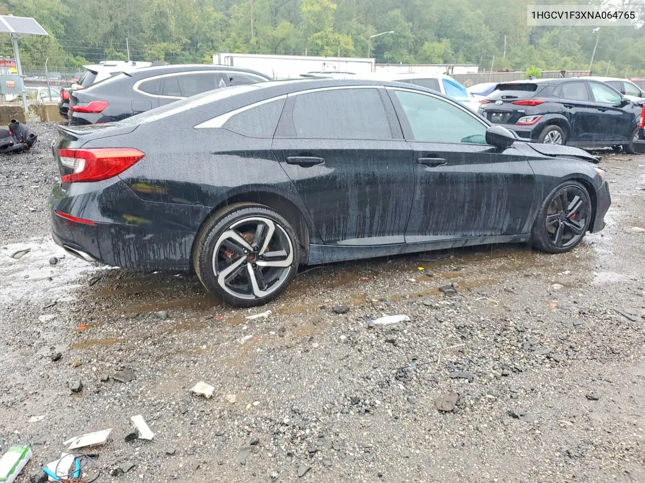 2022 HONDA ACCORD VIN 1HGCV1F3XNA064765 — фото 3
