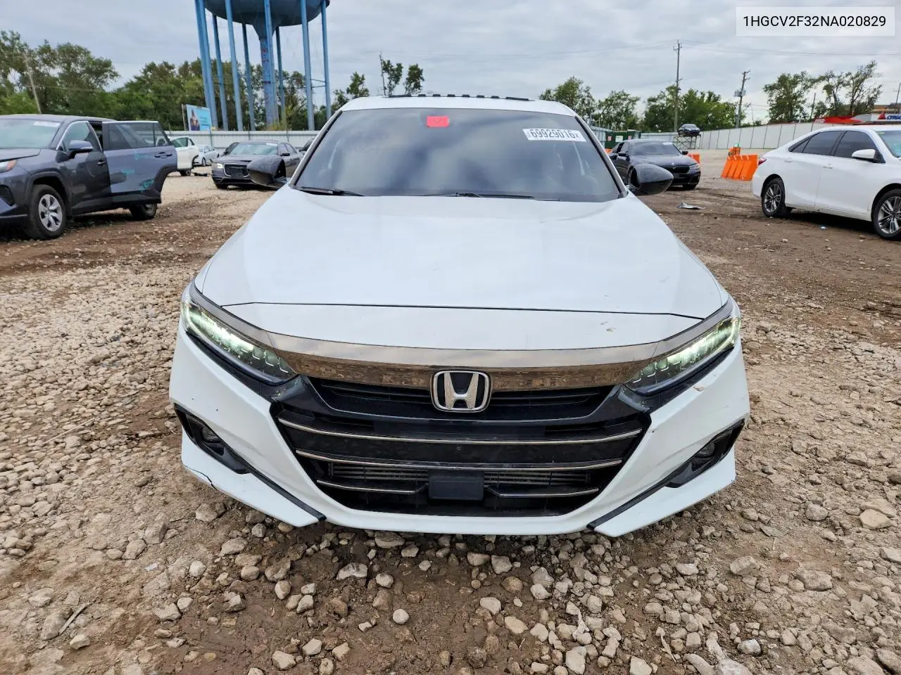 2022 HONDA ACCORD VIN 1HGCV2F32NA020829 — фото 5