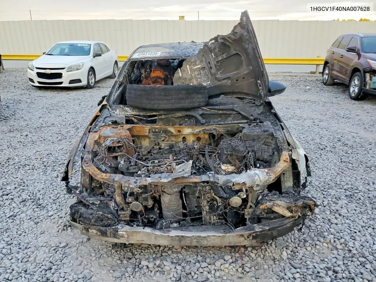 2022 HONDA ACCORD VIN 1HGCV1F40NA007628 — фото 5