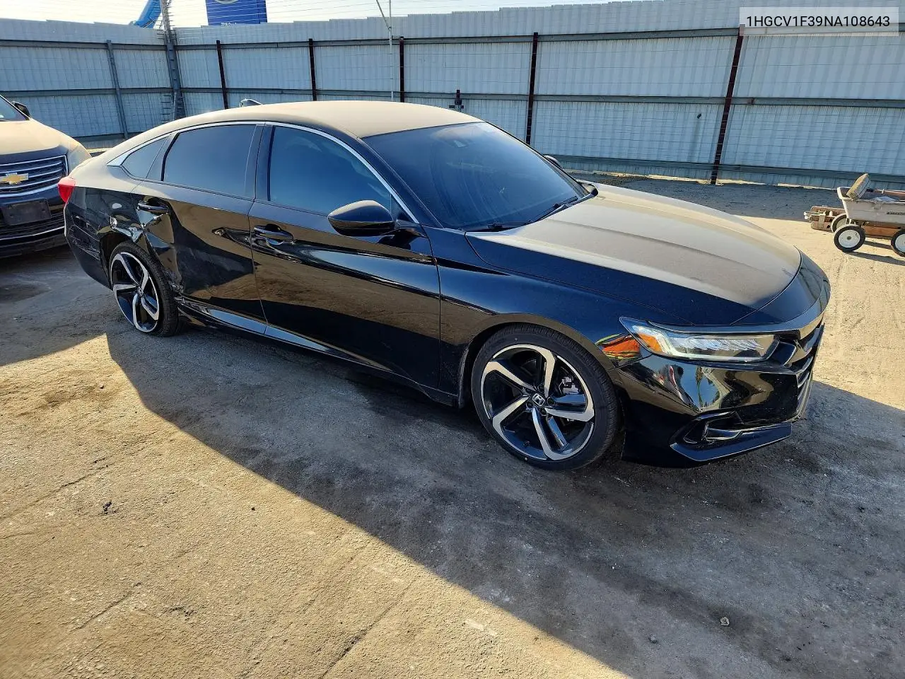 2022 HONDA ACCORD VIN 1HGCV1F39NA108643 — фото 4