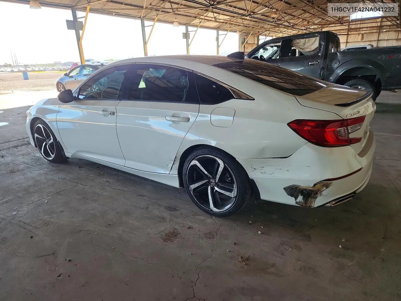 2022 HONDA ACCORD VIN 1HGCV1F42NA041232 — фото 2
