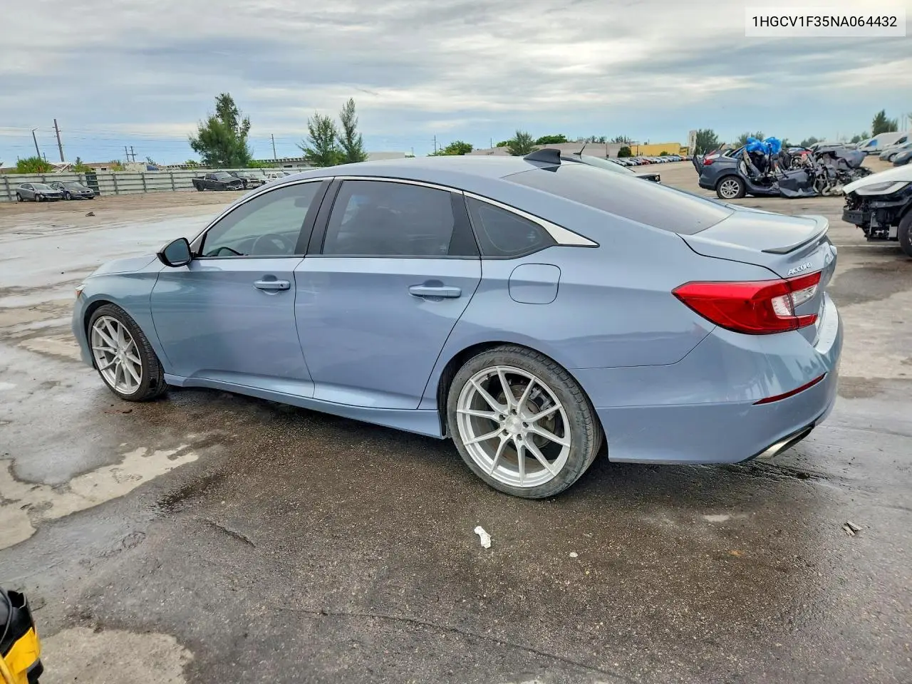 2022 HONDA ACCORD VIN 1HGCV1F35NA064432 — фото 2