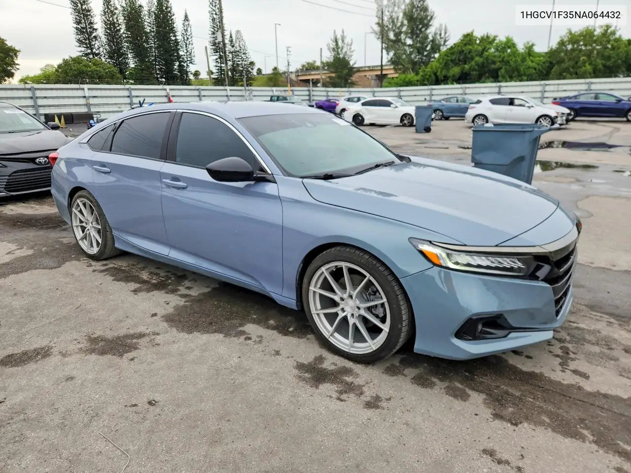 2022 HONDA ACCORD VIN 1HGCV1F35NA064432 — фото 4