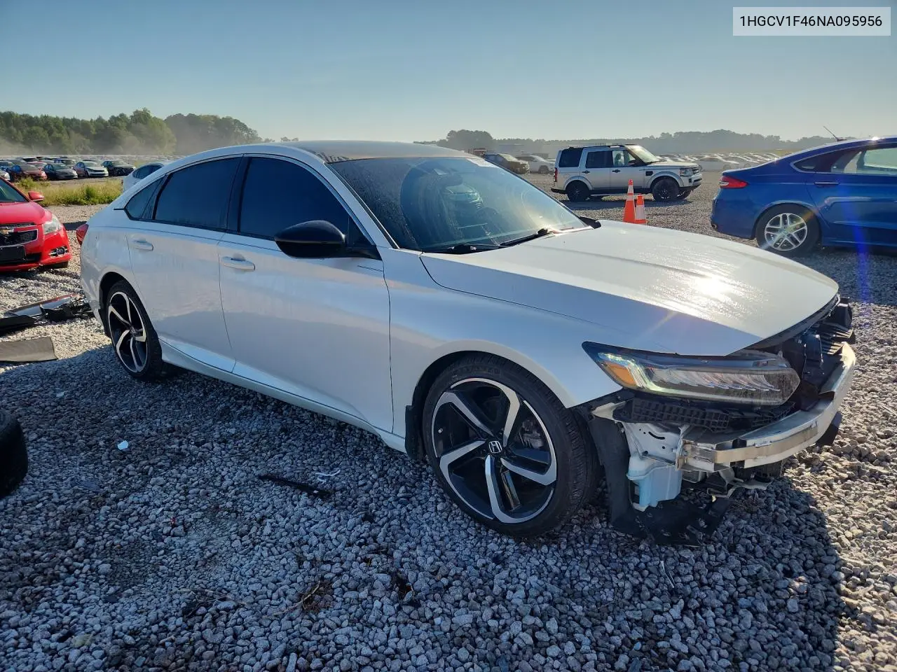 2022 HONDA ACCORD VIN 1HGCV1F46NA095956 — фото 4