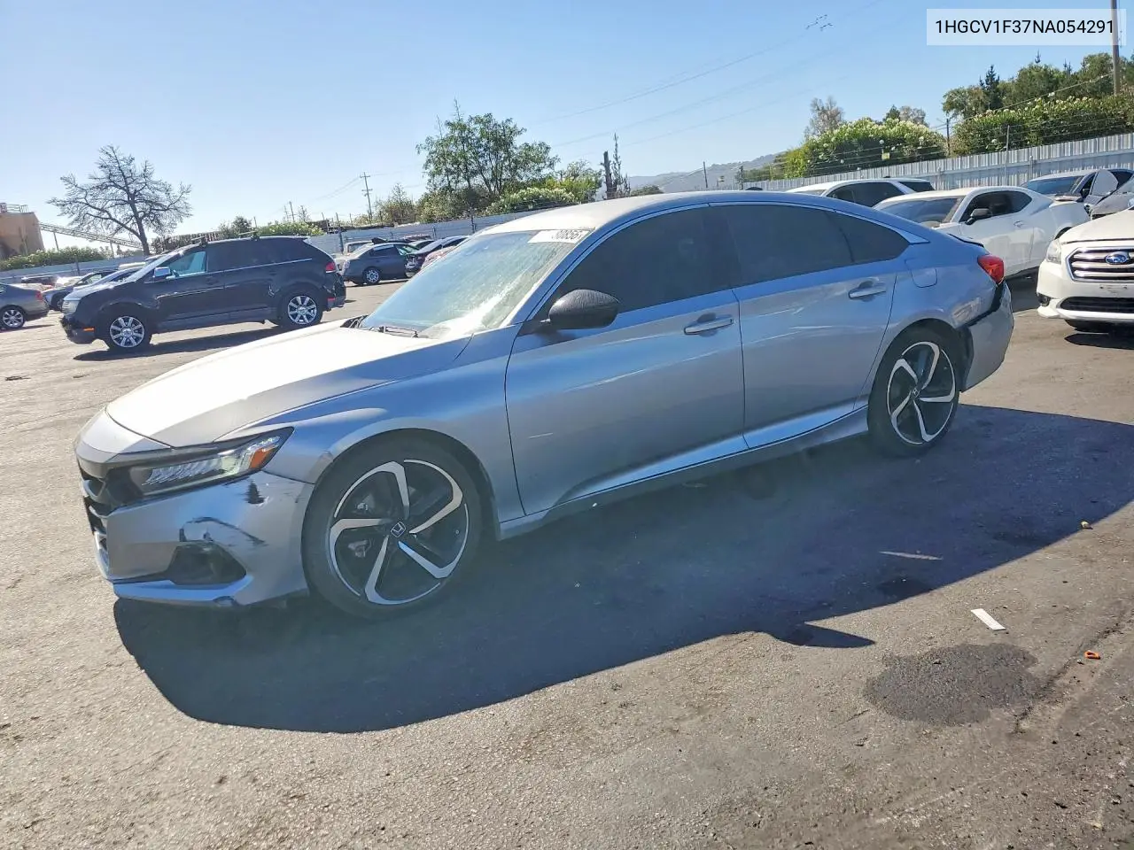 HONDA ACCORD 2022, VIN 1HGCV1F37NA054291