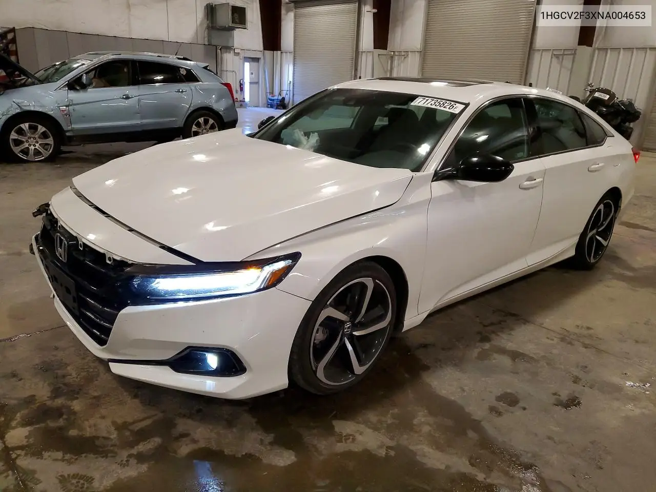 2022 HONDA ACCORD VIN 1HGCV2F3XNA004653 — фото 3
