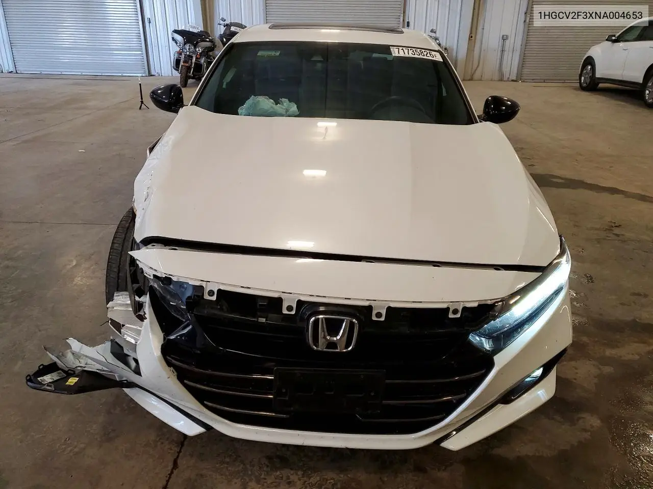 2022 HONDA ACCORD VIN 1HGCV2F3XNA004653 — фото 5