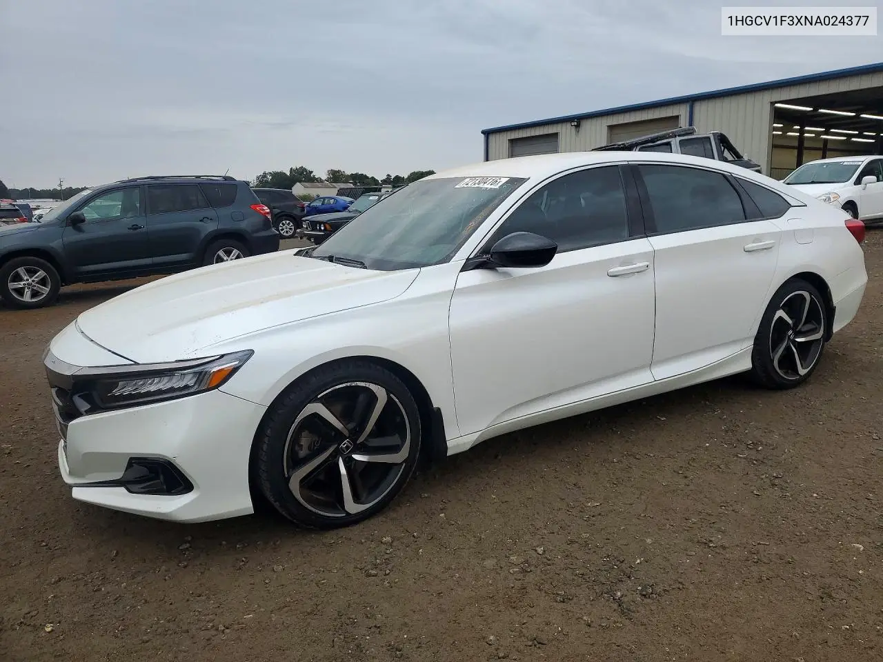 HONDA ACCORD 2022, VIN 1HGCV1F3XNA024377