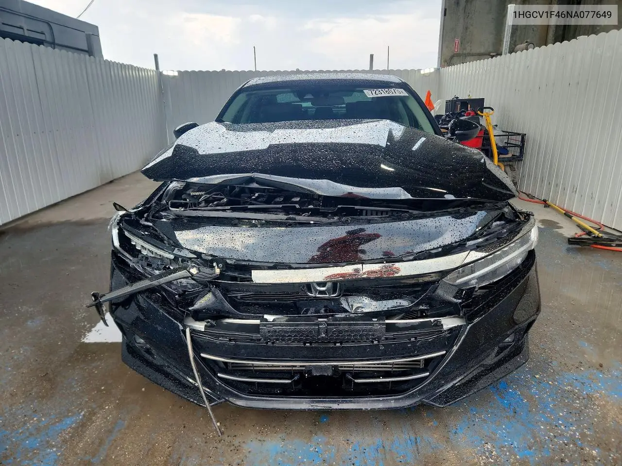 2022 HONDA ACCORD VIN 1HGCV1F46NA077649 — фото 5