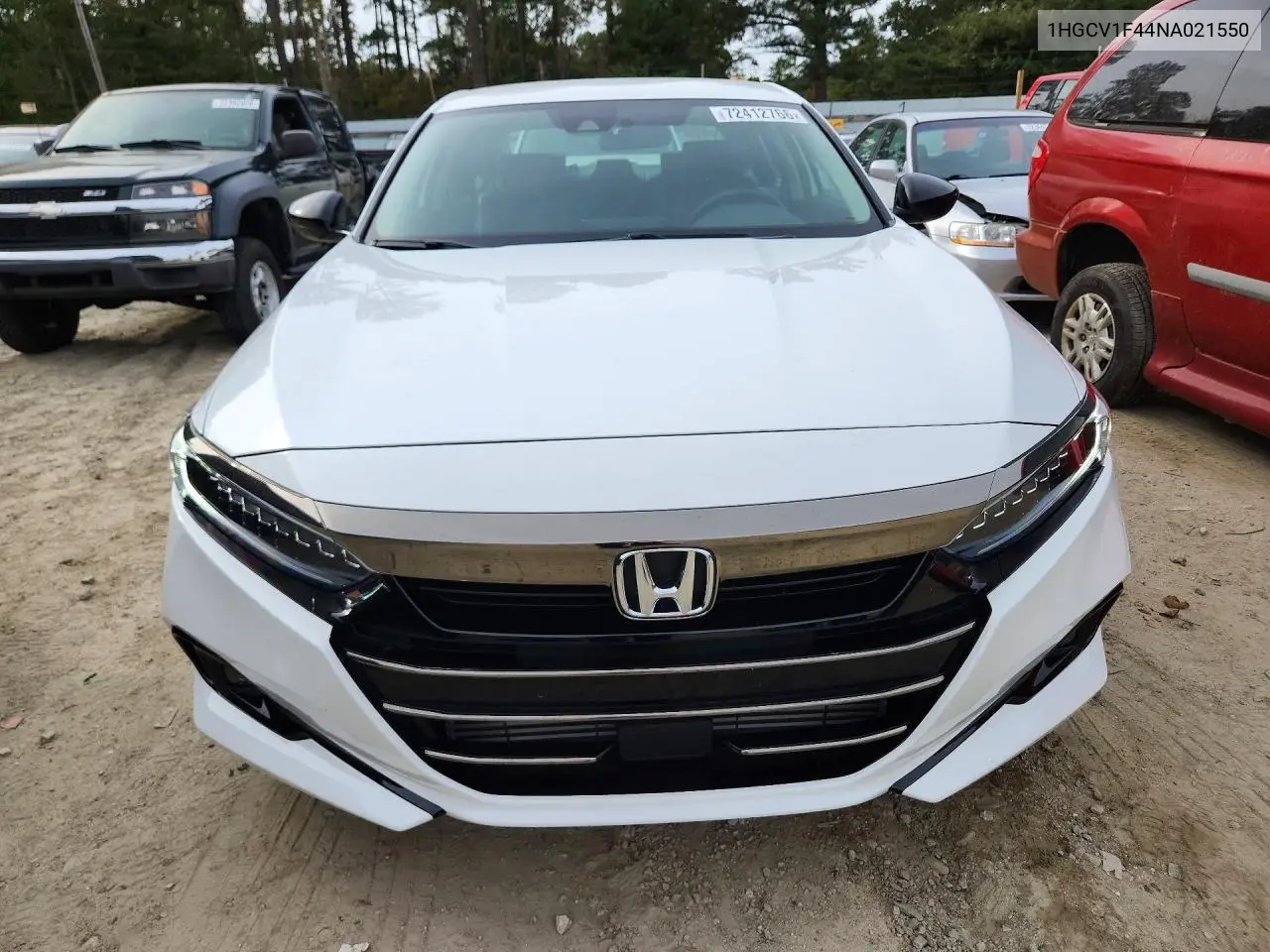 2022 HONDA ACCORD VIN 1HGCV1F44NA021550 — фото 5