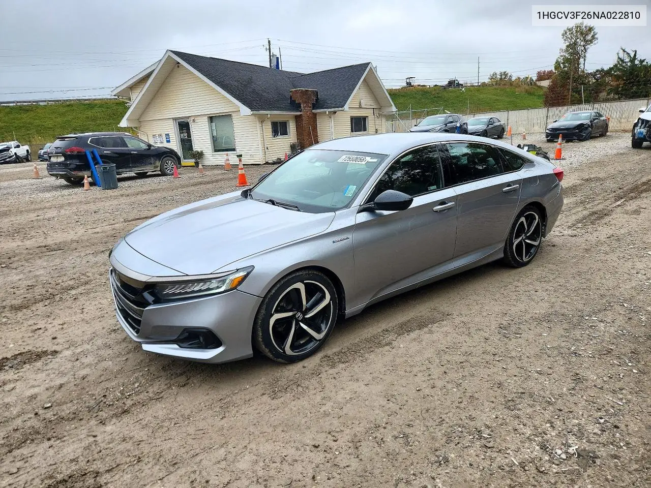 HONDA ACCORD 2022, VIN 1HGCV3F26NA022810