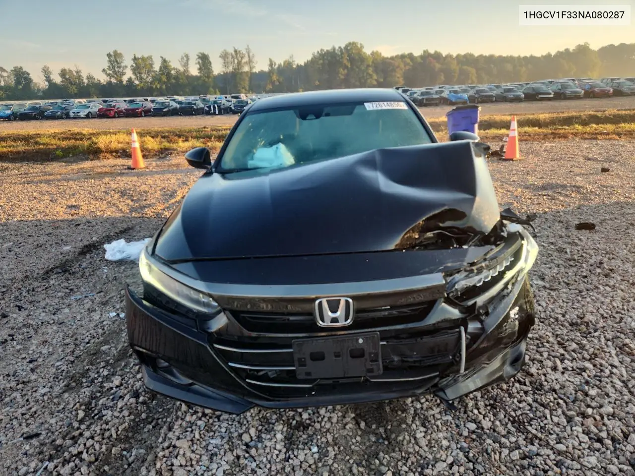 2022 HONDA ACCORD VIN 1HGCV1F33NA080287 — фото 5