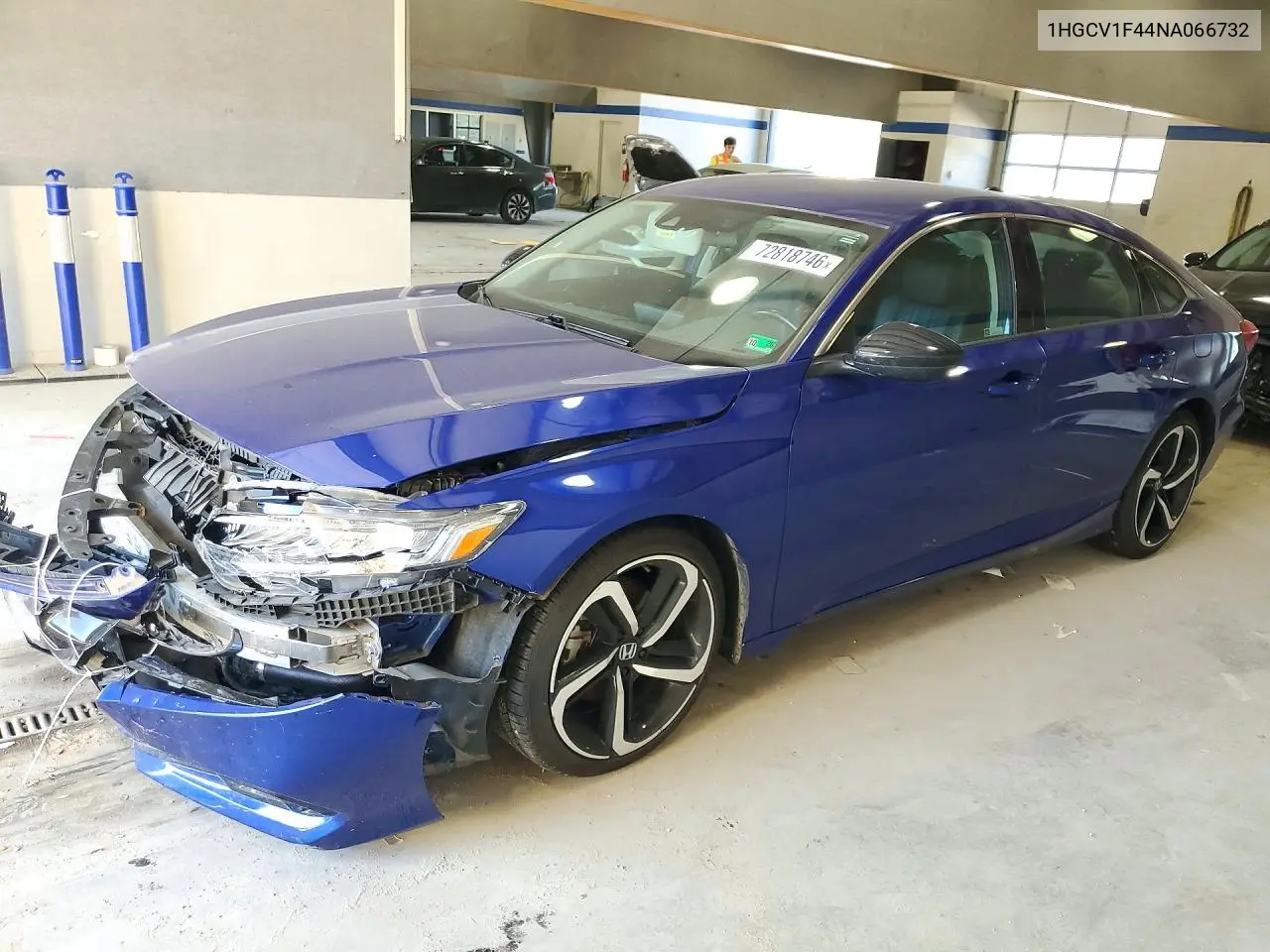 HONDA ACCORD 2022, VIN 1HGCV1F44NA066732