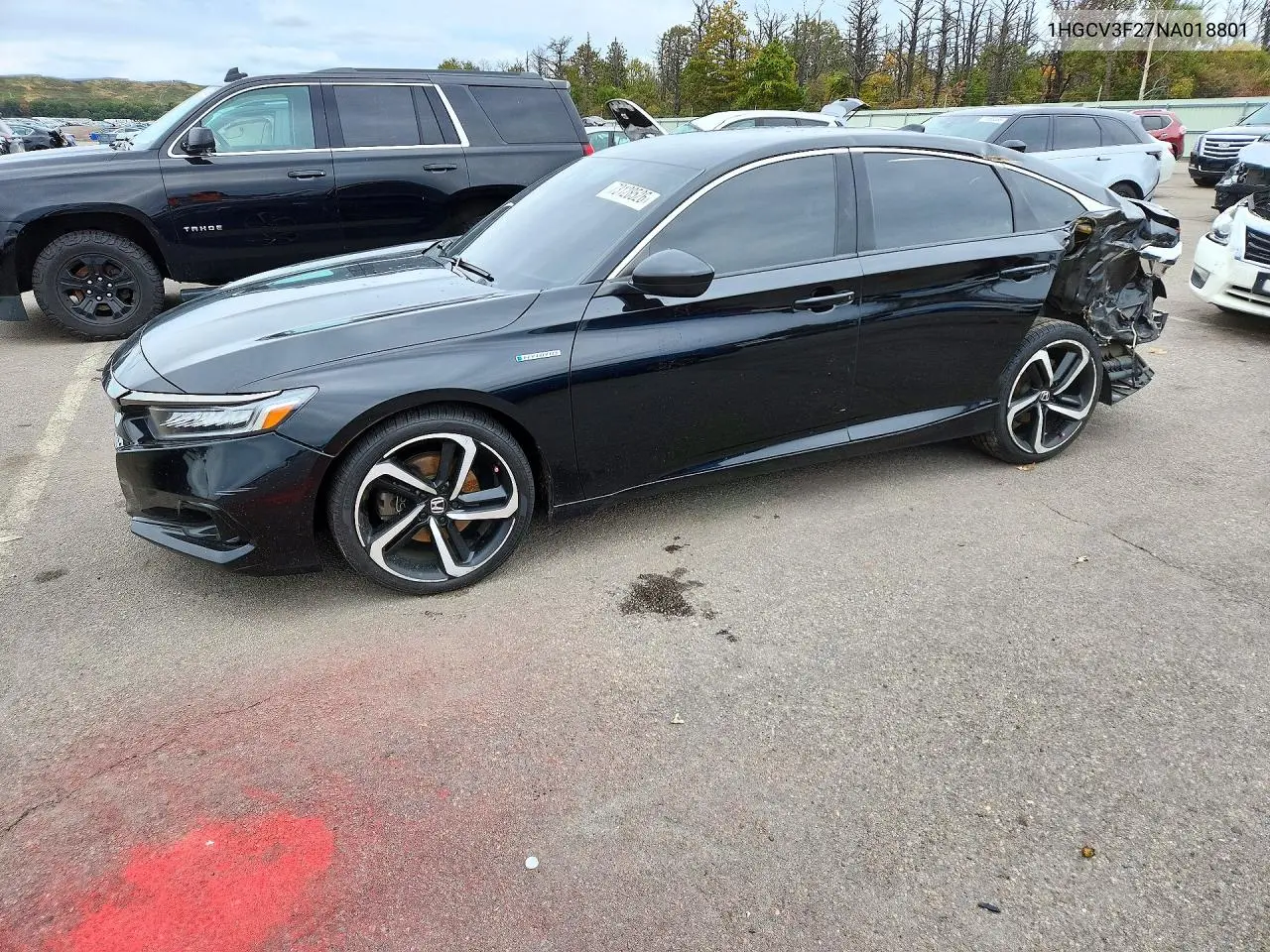 HONDA ACCORD 2022, VIN 1HGCV3F27NA018801