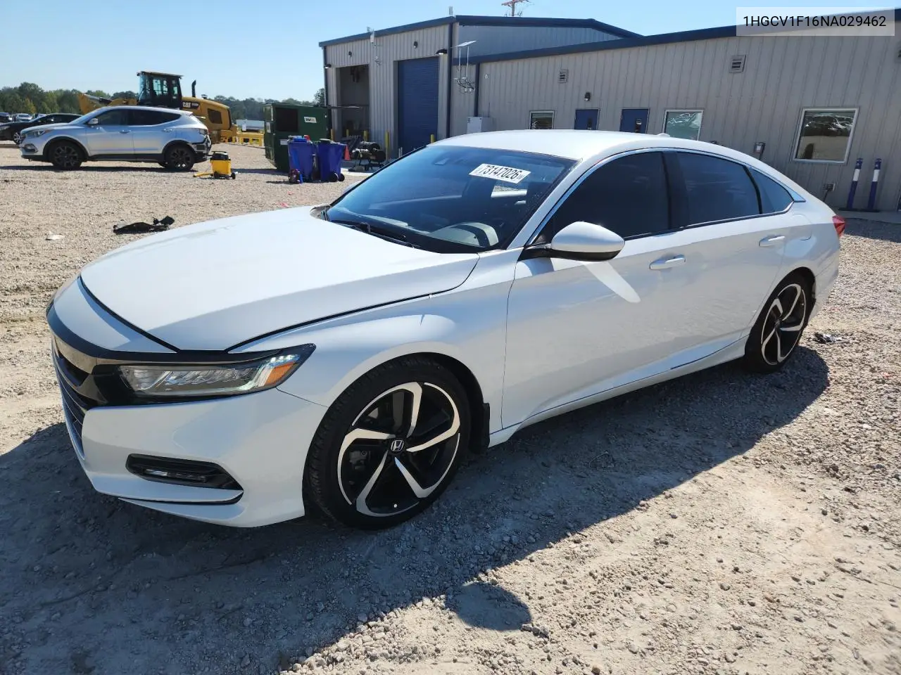 HONDA ACCORD 2022, VIN 1HGCV1F16NA029462