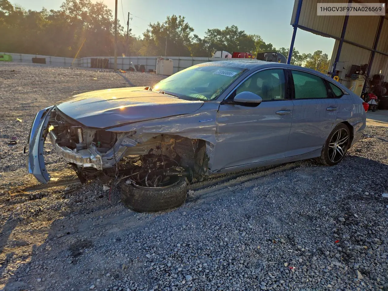 HONDA ACCORD 2022, VIN 1HGCV3F97NA026569