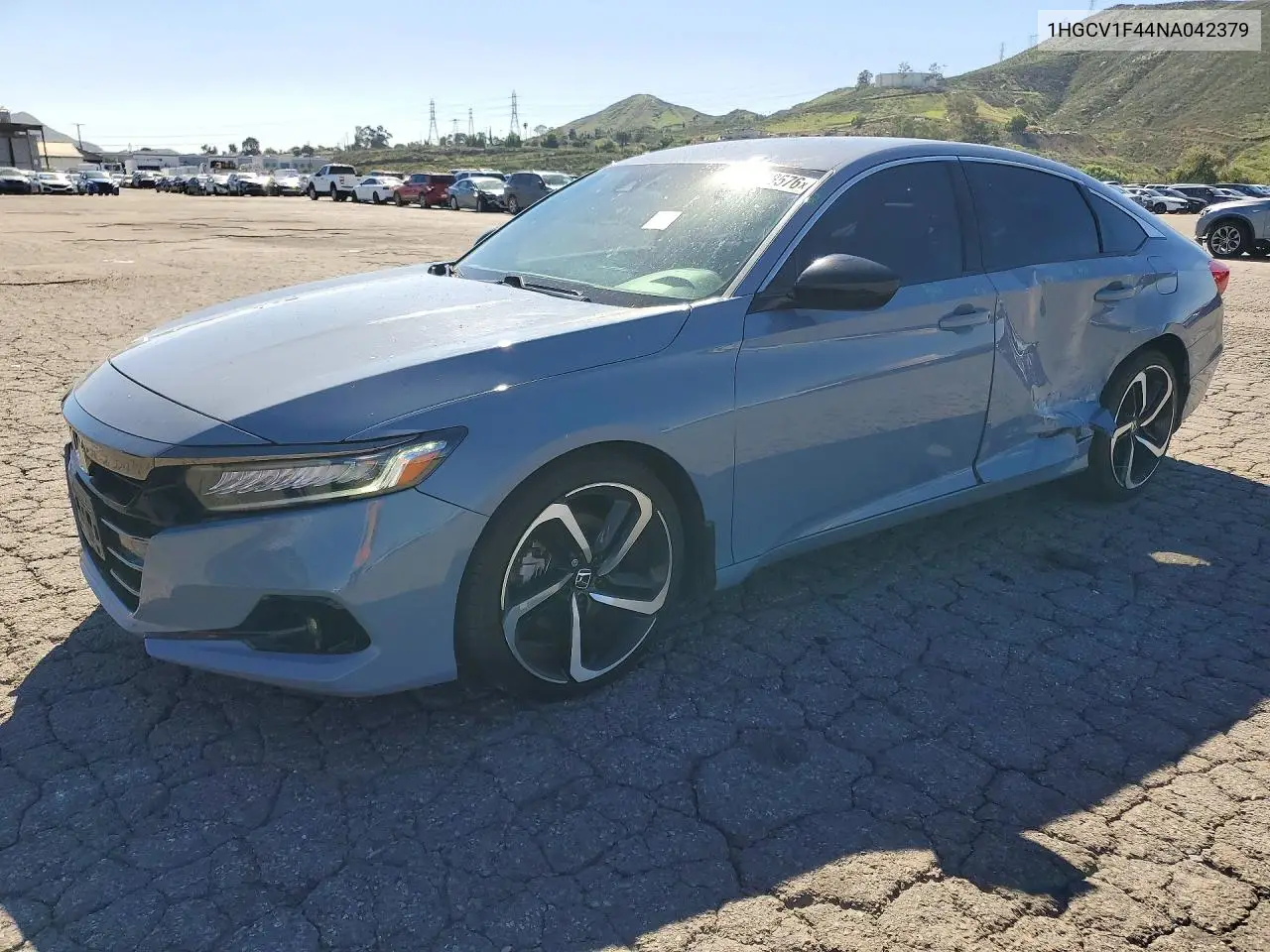 HONDA ACCORD 2022, VIN 1HGCV1F44NA042379
