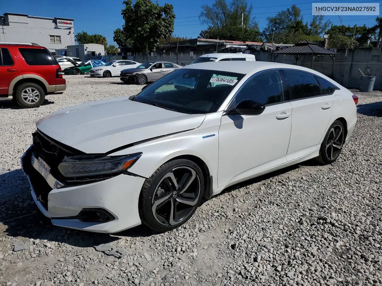 HONDA ACCORD 2022, VIN 1HGCV3F23NA027592
