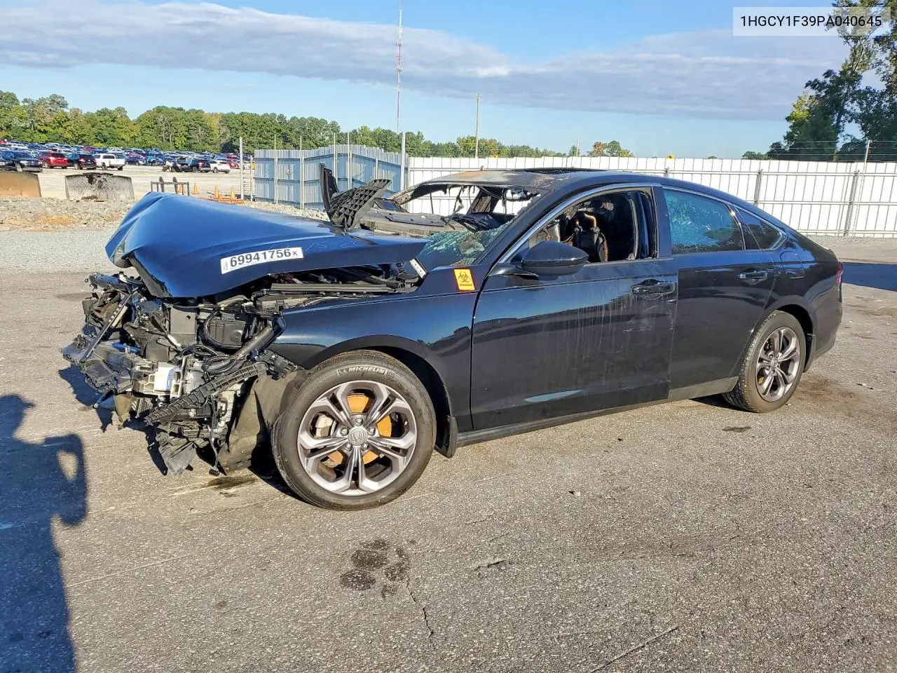 HONDA ACCORD 2023, VIN 1HGCY1F39PA040645