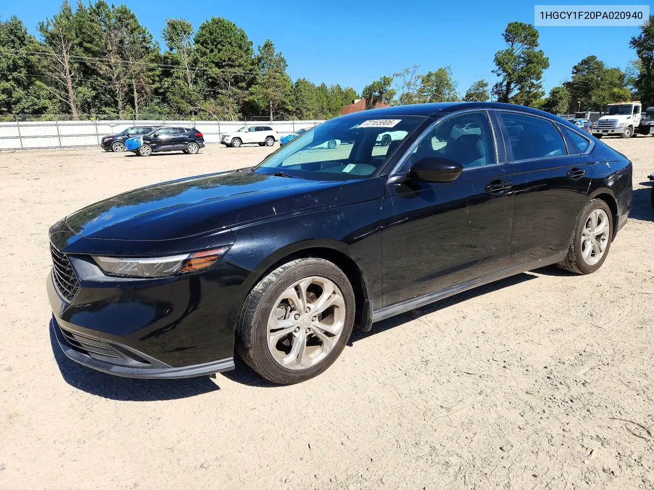 HONDA ACCORD 2023, VIN 1HGCY1F20PA020940