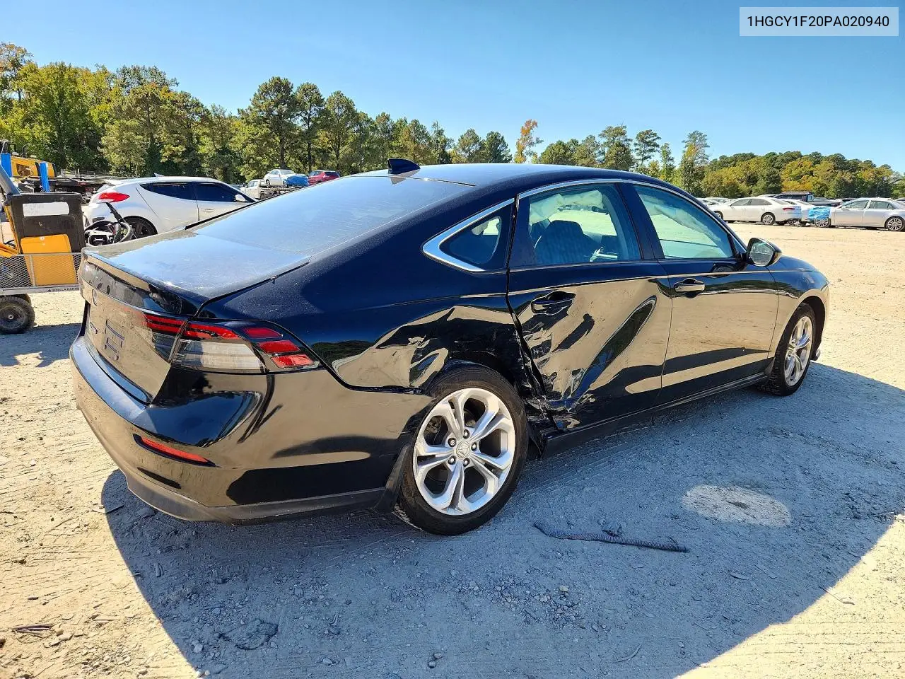 2023 HONDA ACCORD VIN 1HGCY1F20PA020940 — фото 3