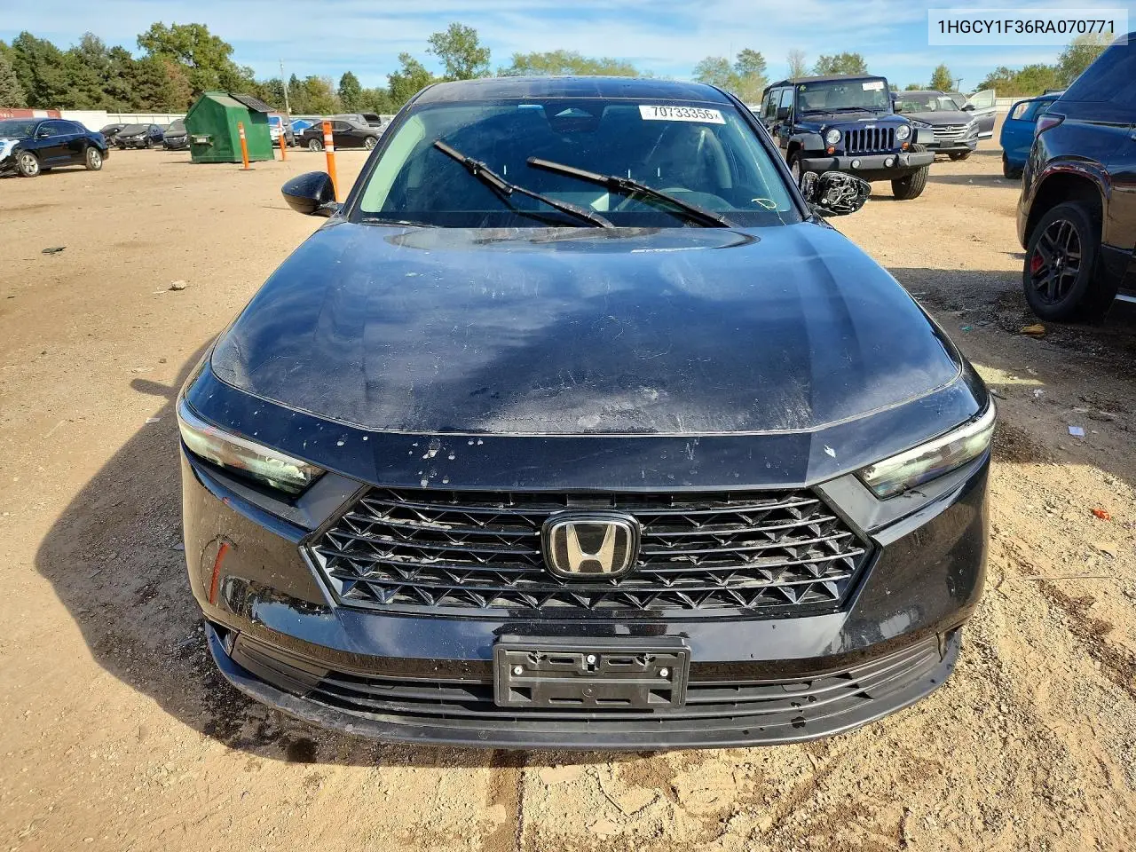 2024 HONDA ACCORD VIN 1HGCY1F36RA070771 — фото 5