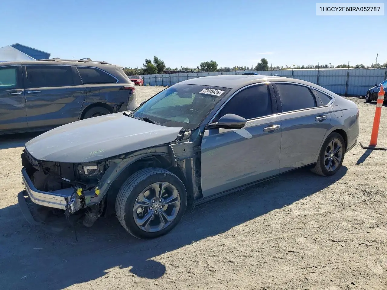 HONDA ACCORD 2024, VIN 1HGCY2F68RA052787