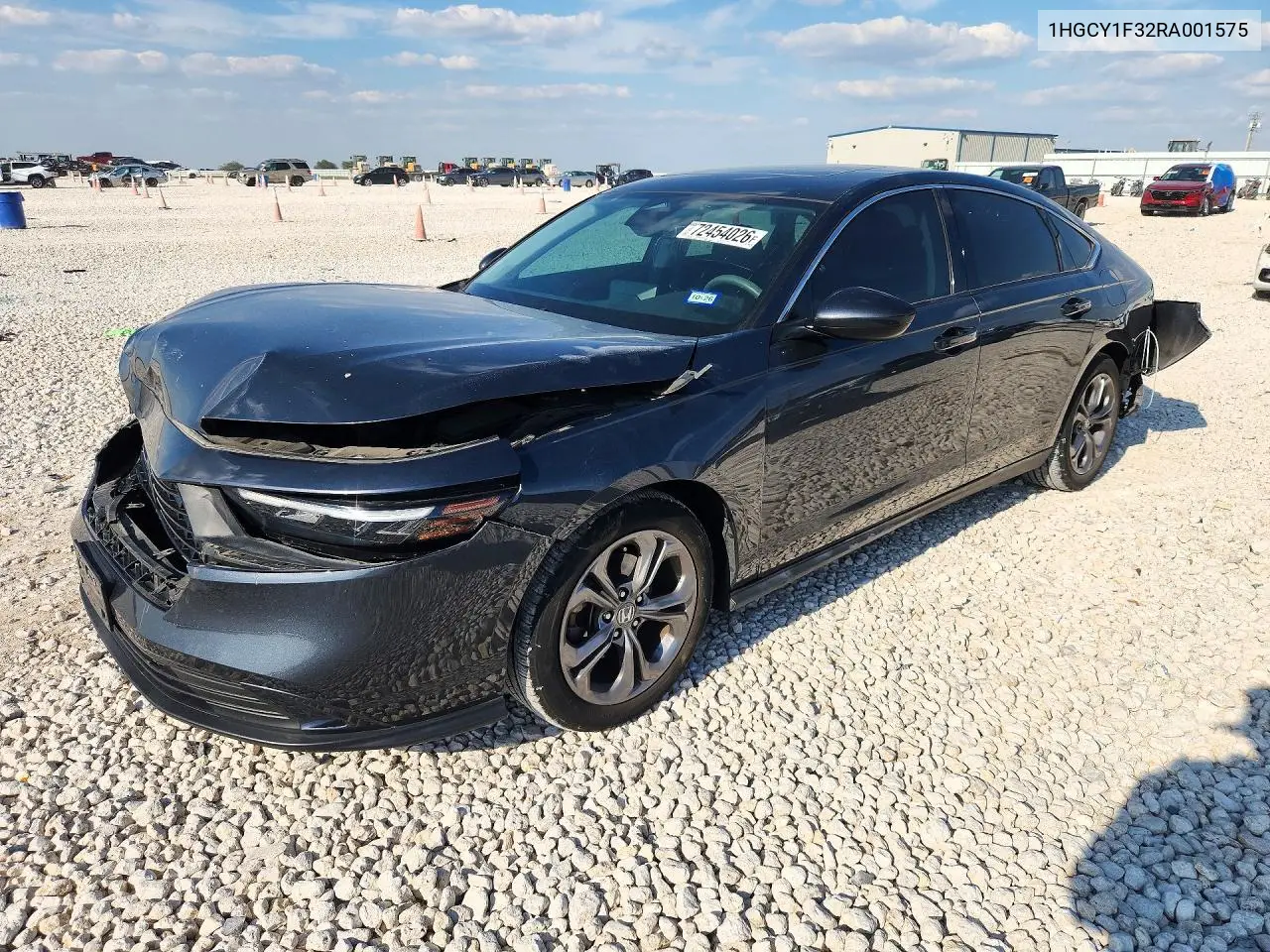 HONDA ACCORD 2024, VIN 1HGCY1F32RA001575