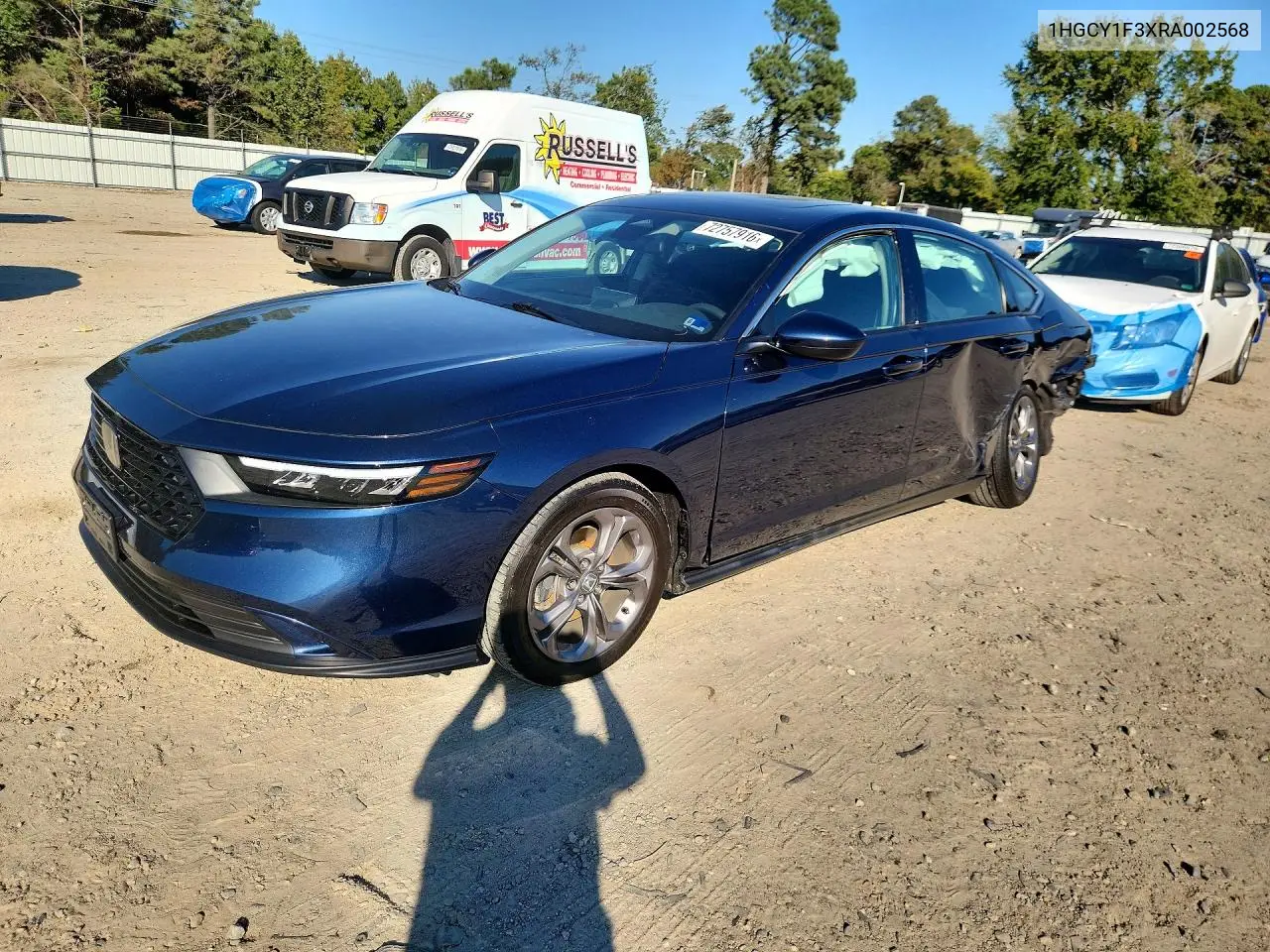 HONDA ACCORD 2024, VIN 1HGCY1F3XRA002568