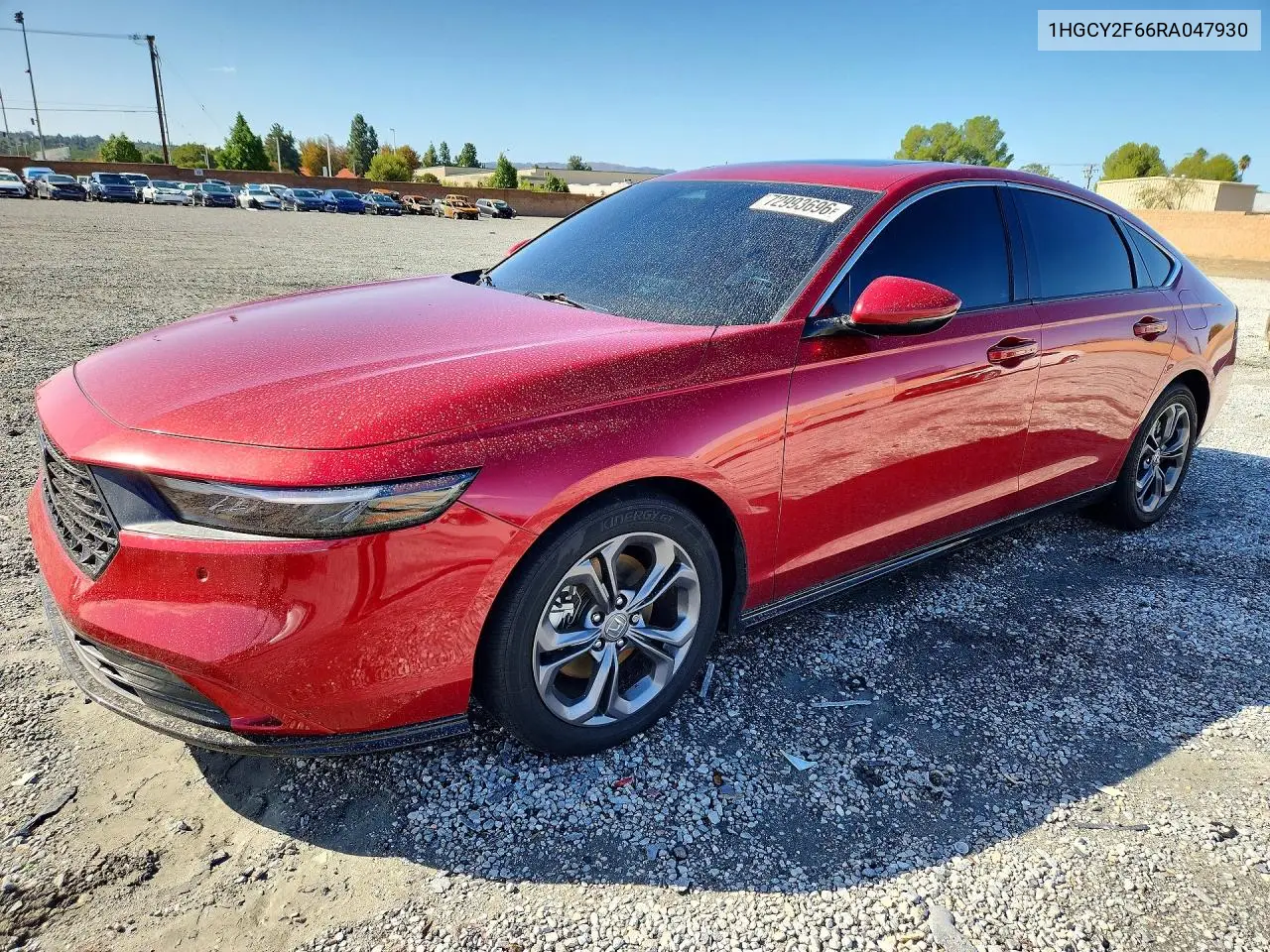 HONDA ACCORD 2024, VIN 1HGCY2F66RA047930