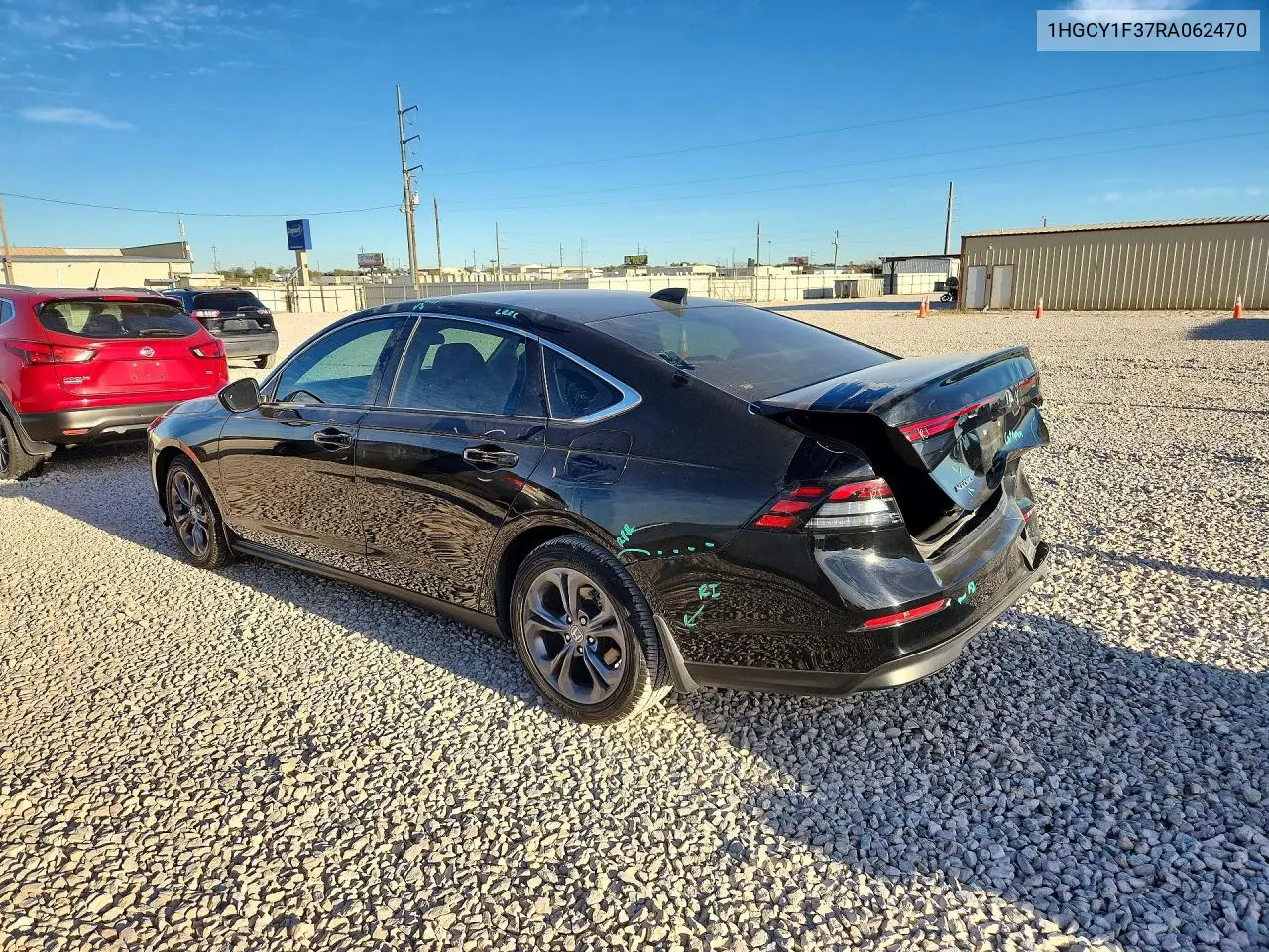 2024 HONDA ACCORD VIN 1HGCY1F37RA062470 — фото 2