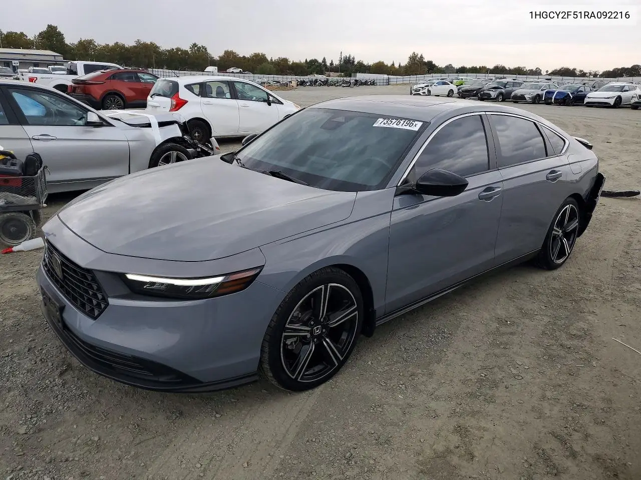 HONDA ACCORD 2024, VIN 1HGCY2F51RA092216
