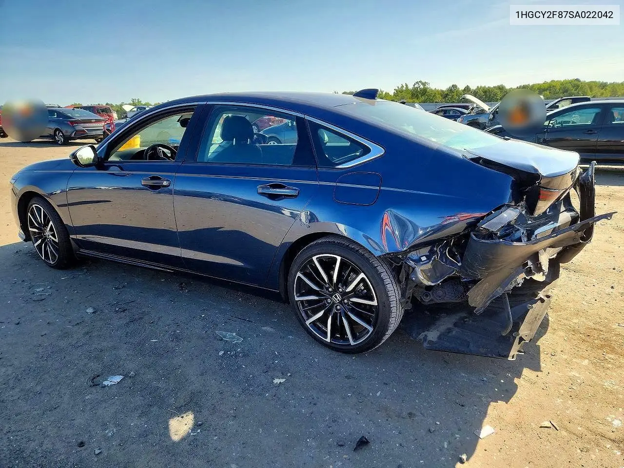 2025 HONDA ACCORD VIN 1HGCY2F87SA022042 — фото 2