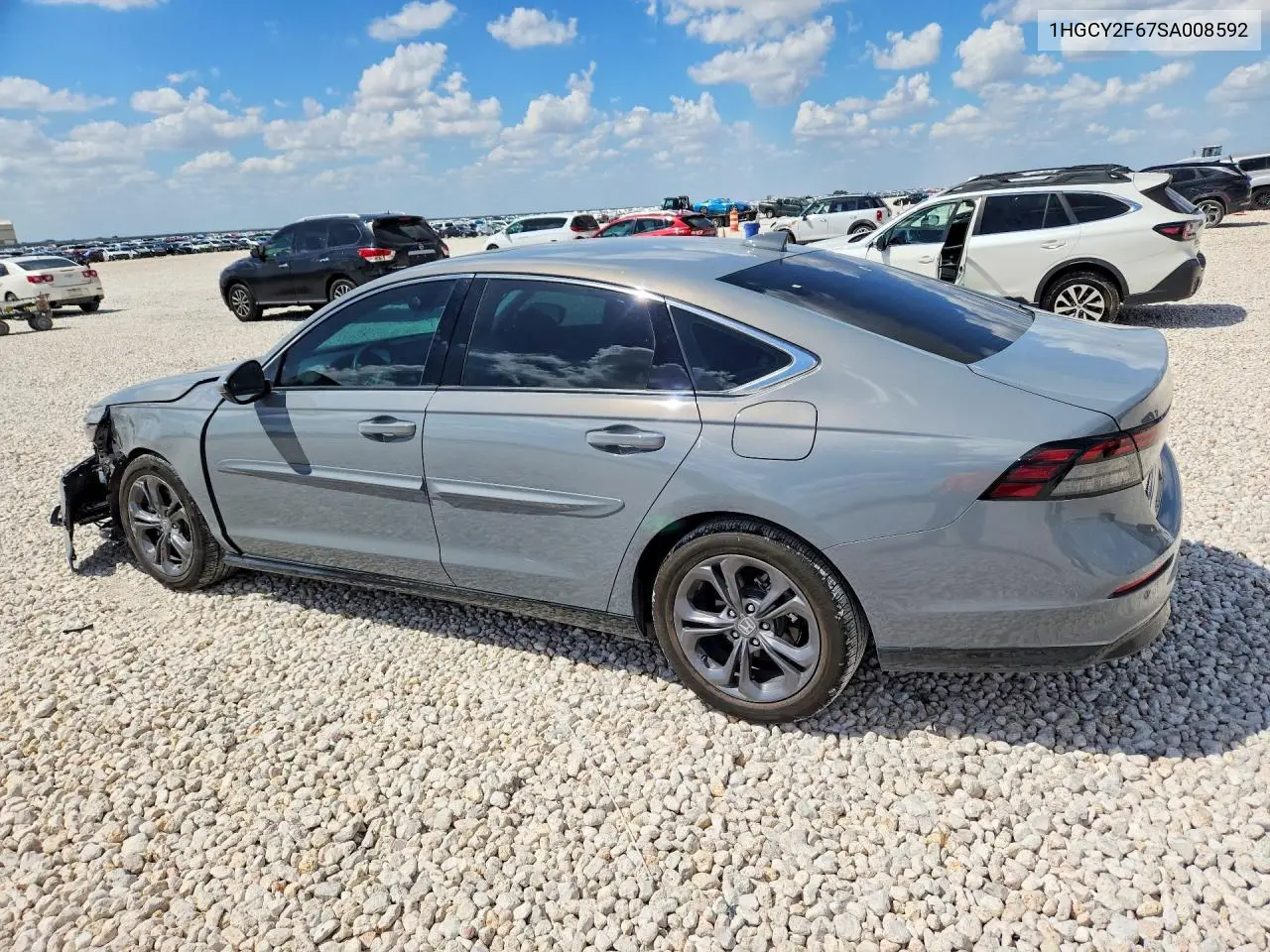 2025 HONDA ACCORD VIN 1HGCY2F67SA008592 — фото 2