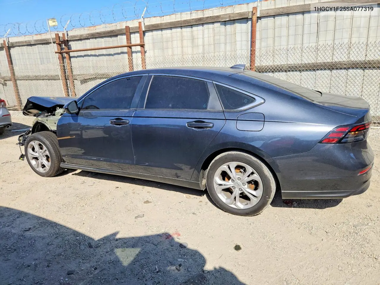 2025 HONDA ACCORD VIN 1HGCY1F25SA077319 — фото 2