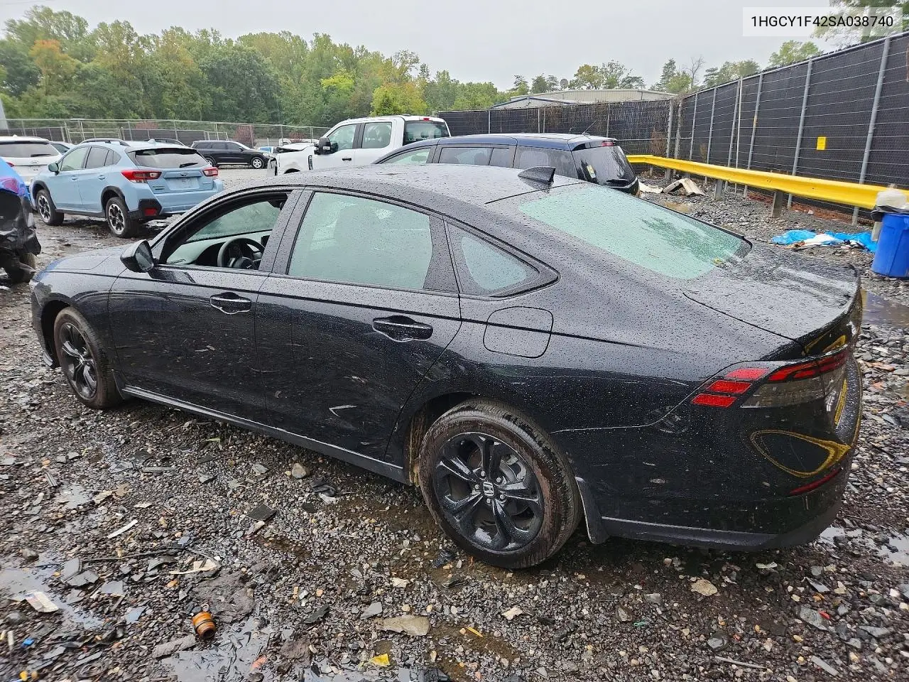 2025 HONDA ACCORD VIN 1HGCY1F42SA038740 — фото 2