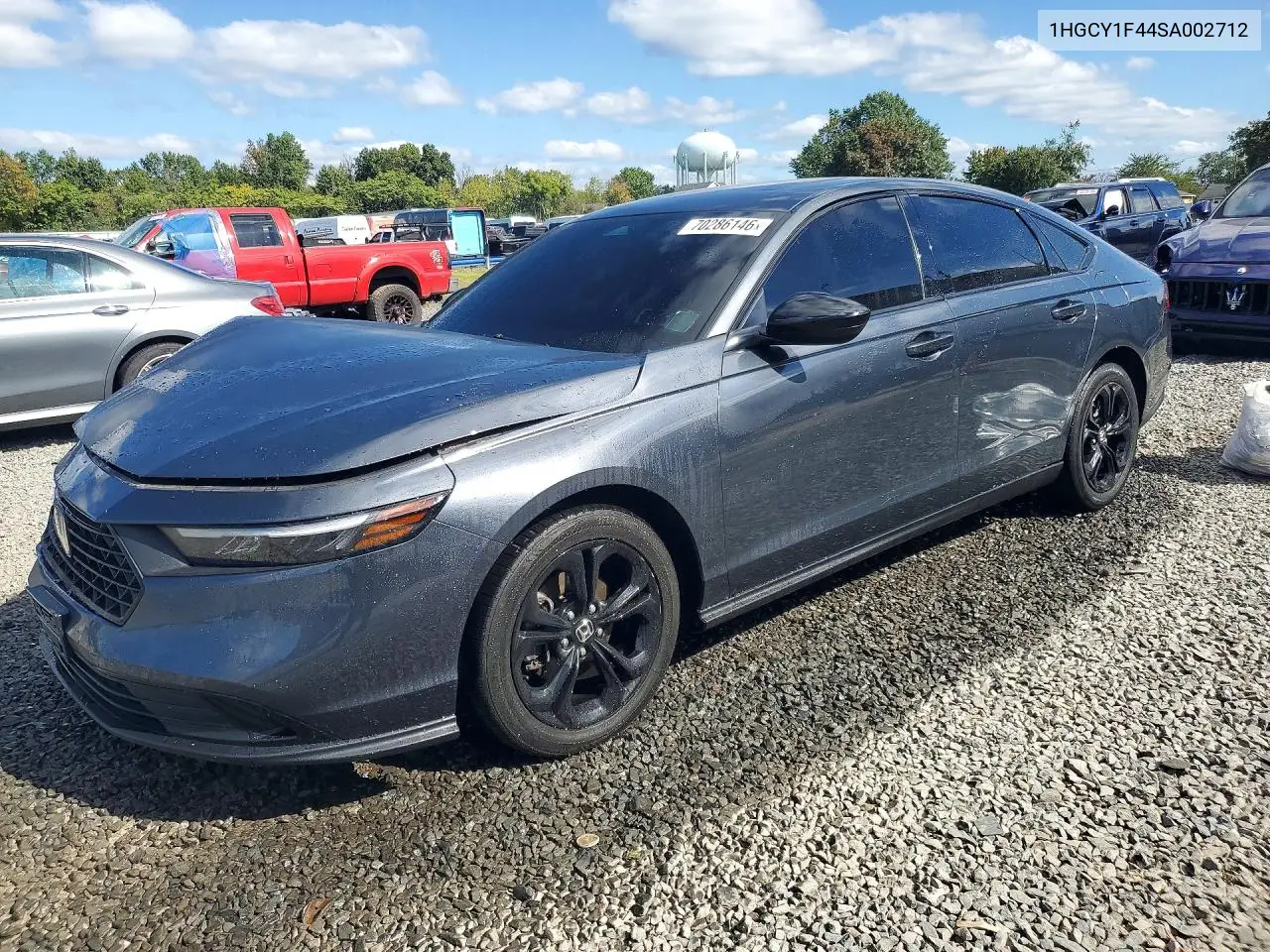 HONDA ACCORD 2025, VIN 1HGCY1F44SA002712